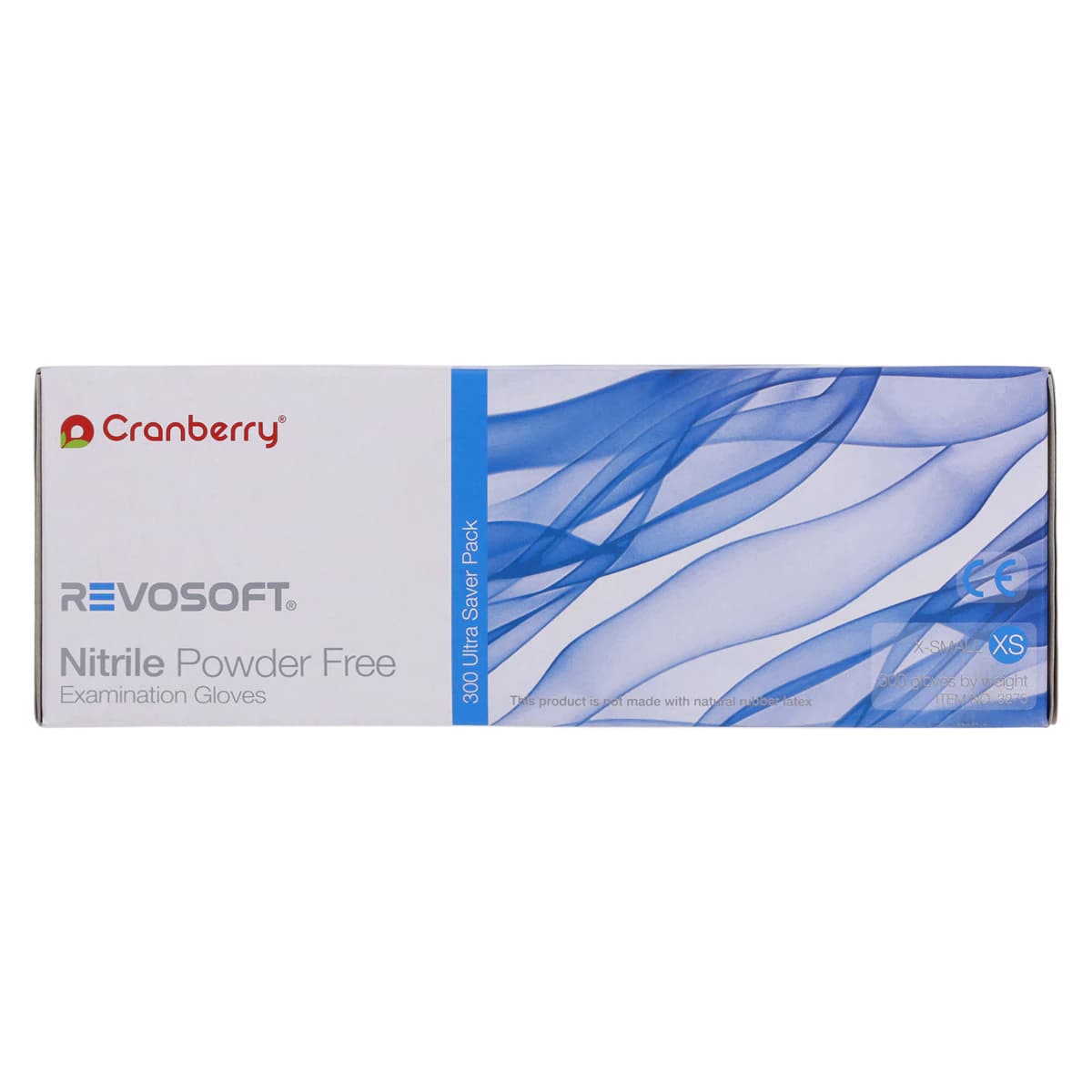 Cranberry RevoSoft Nitrile Exam Gloves, Powder Free, Non-Sterile, Extra Small, Blue, 300/Box, CR3275 thumbnail 6
