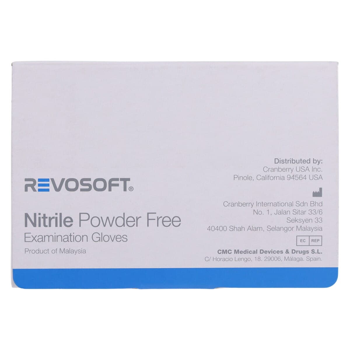 Cranberry RevoSoft Nitrile Exam Gloves, Powder Free, Non-Sterile, Extra Small, Blue, 300/Box, CR3275 thumbnail 7