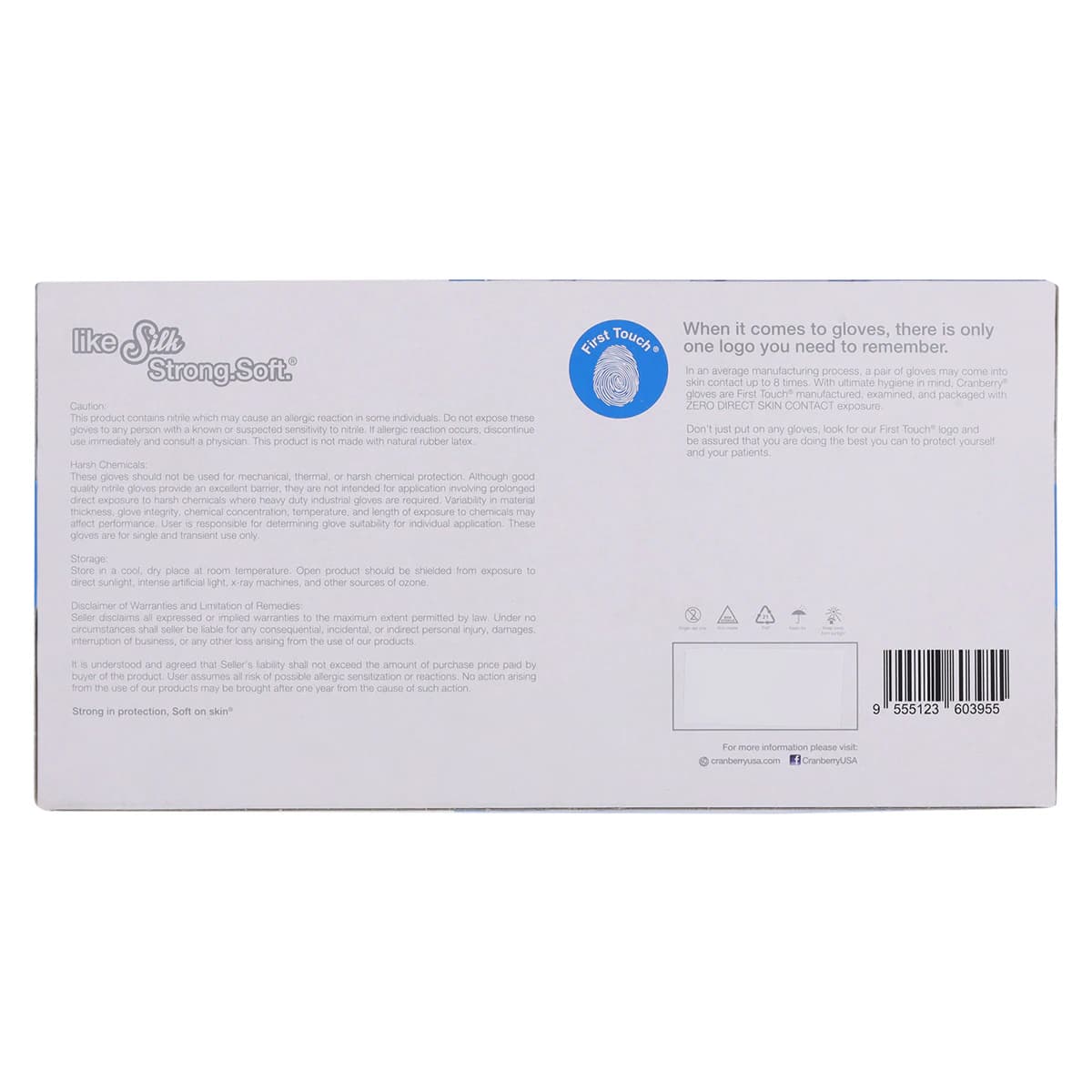 Cranberry RevoSoft Nitrile Exam Gloves, Powder Free, Non-Sterile, Small, Blue, 300/Box, CR3276 thumbnail 8