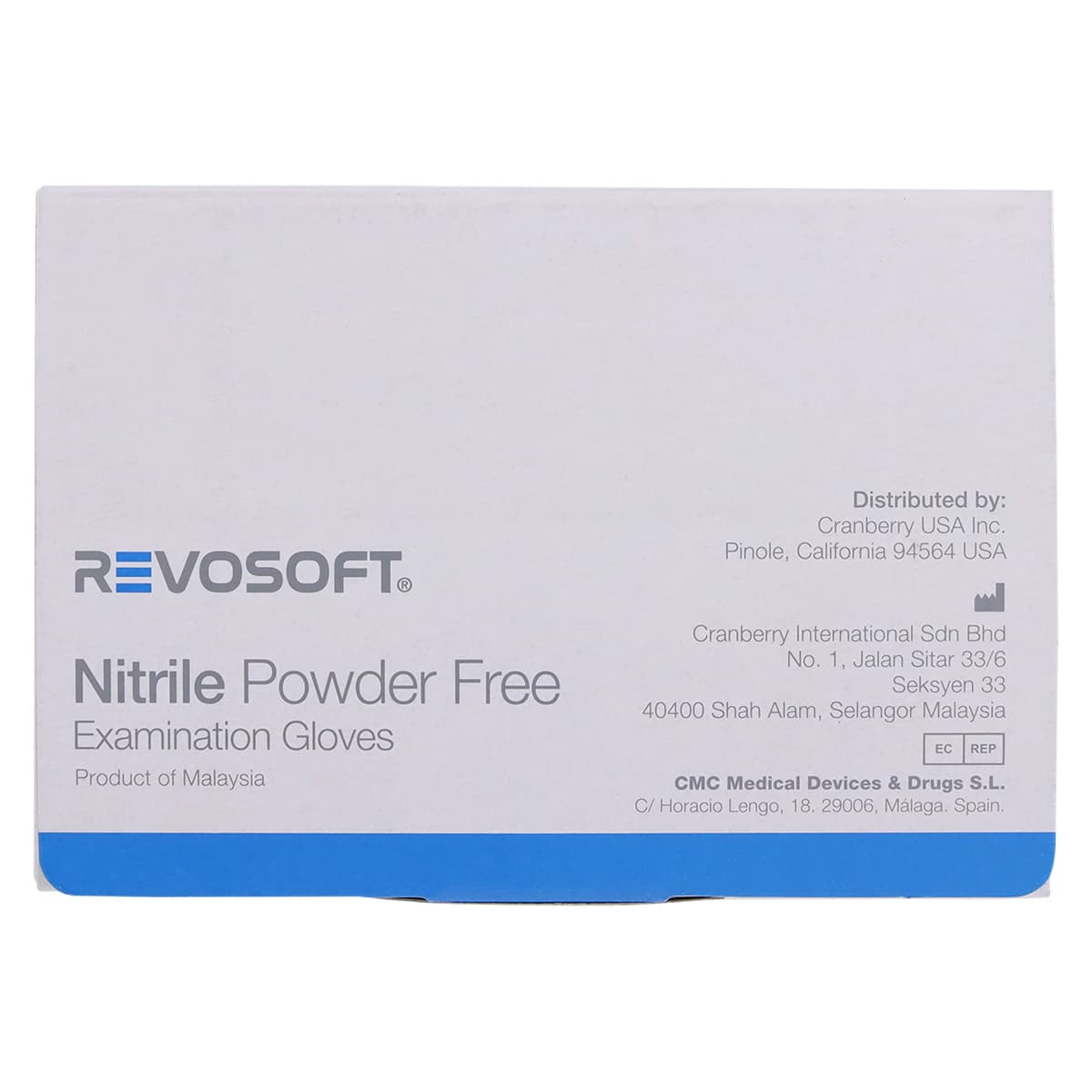 Cranberry RevoSoft Nitrile Exam Gloves, Powder Free, Non-Sterile, Small, Blue, 300/Box, CR3276 thumbnail 6