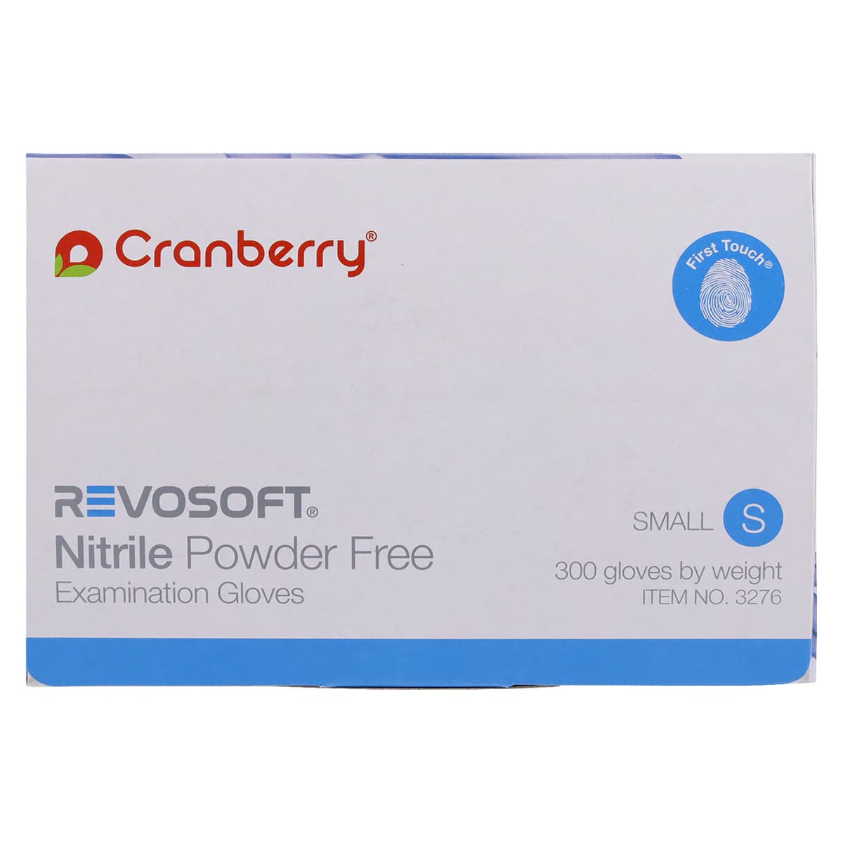 Cranberry RevoSoft Nitrile Exam Gloves, Powder Free, Non-Sterile, Small, Blue, 300/Box, CR3276 thumbnail 7