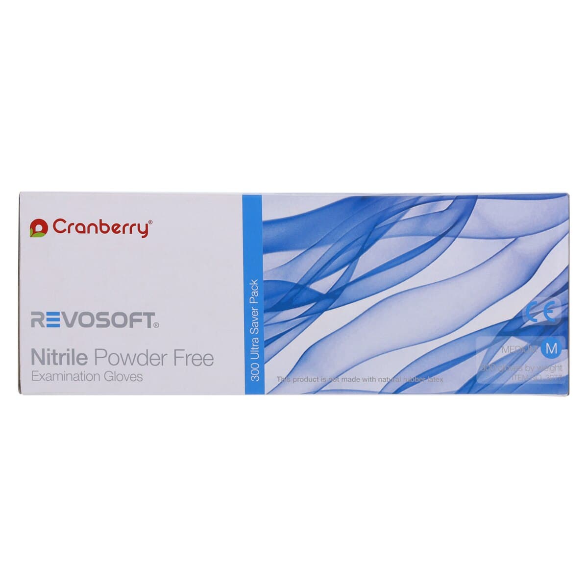 Cranberry RevoSoft Nitrile Exam Gloves, Powder Free, Latex Free, Fingertip Textured, Medium, Blue, 300/Box, CR3277 thumbnail 6