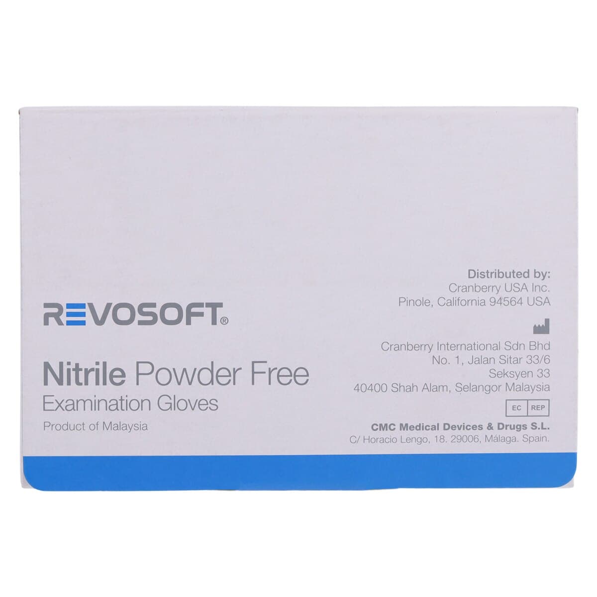 Cranberry RevoSoft Nitrile Exam Gloves, Powder Free, Latex Free, Fingertip Textured, Medium, Blue, 300/Box, CR3277 thumbnail 7
