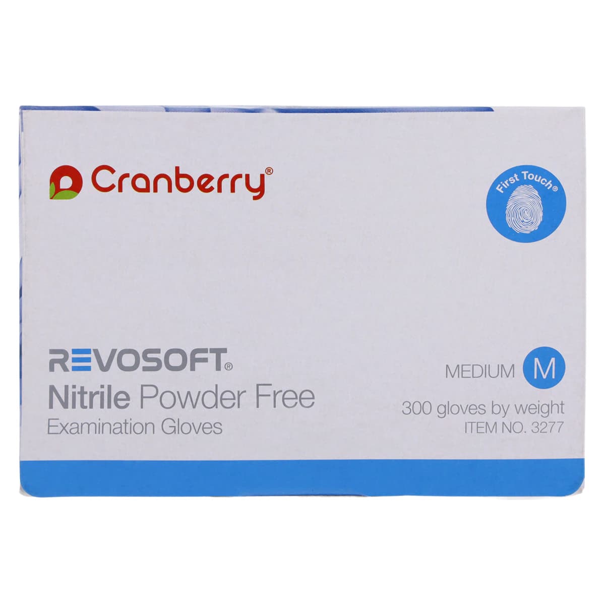 Cranberry RevoSoft Nitrile Exam Gloves, Powder Free, Latex Free, Fingertip Textured, Medium, Blue, 300/Box, CR3277 thumbnail 8