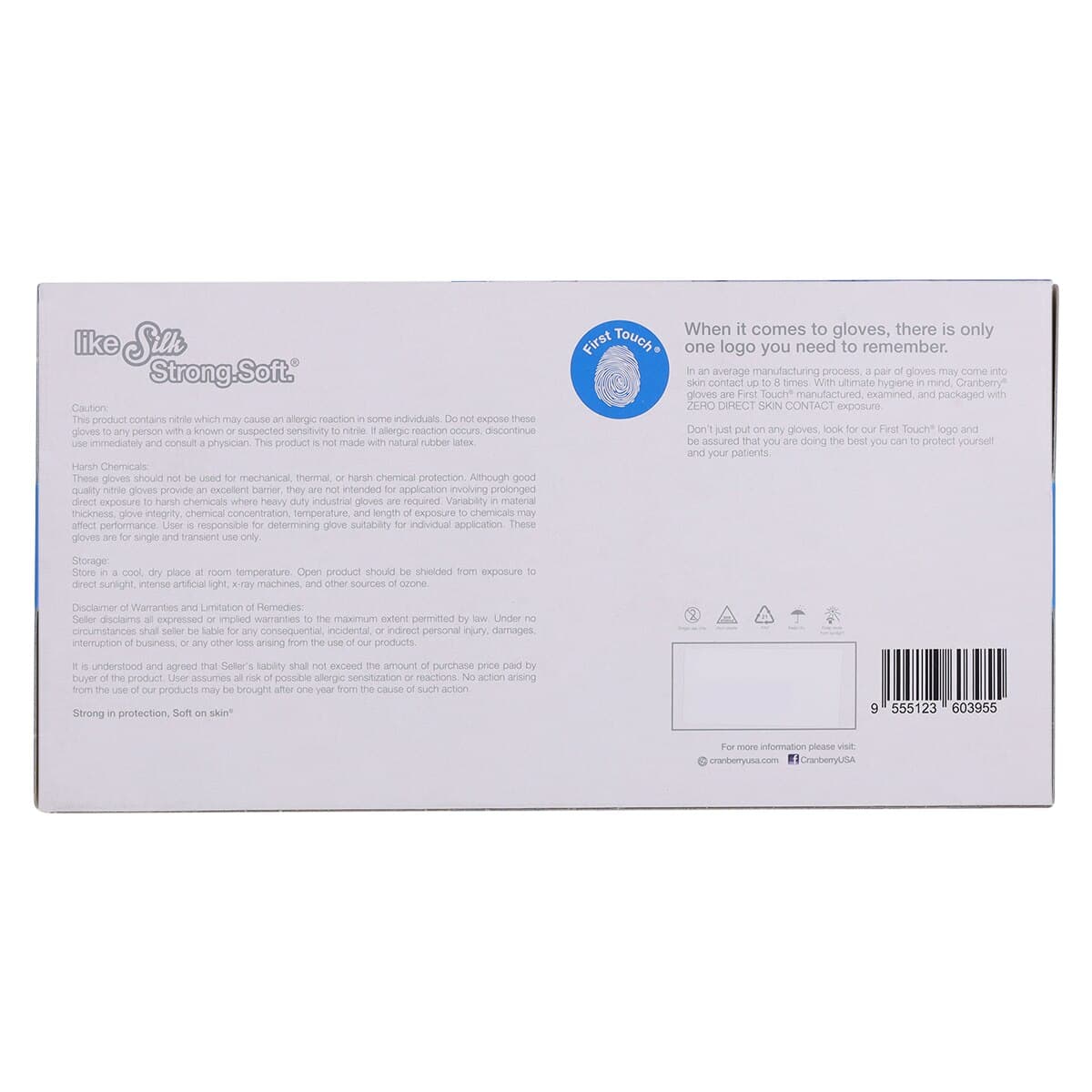 Cranberry RevoSoft Nitrile Exam Gloves, Powder Free, Latex Free, Non-Sterile, Large, Blue, Fingertip Textured, 300/Box, CR3278 thumbnail 9