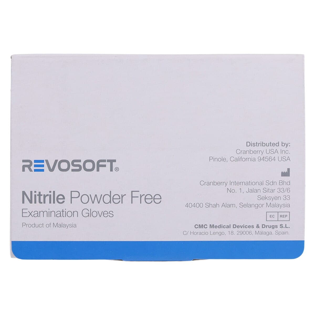Cranberry RevoSoft Nitrile Exam Gloves, Powder Free, Latex Free, Non-Sterile, Large, Blue, Fingertip Textured, 300/Box, CR3278 thumbnail 8