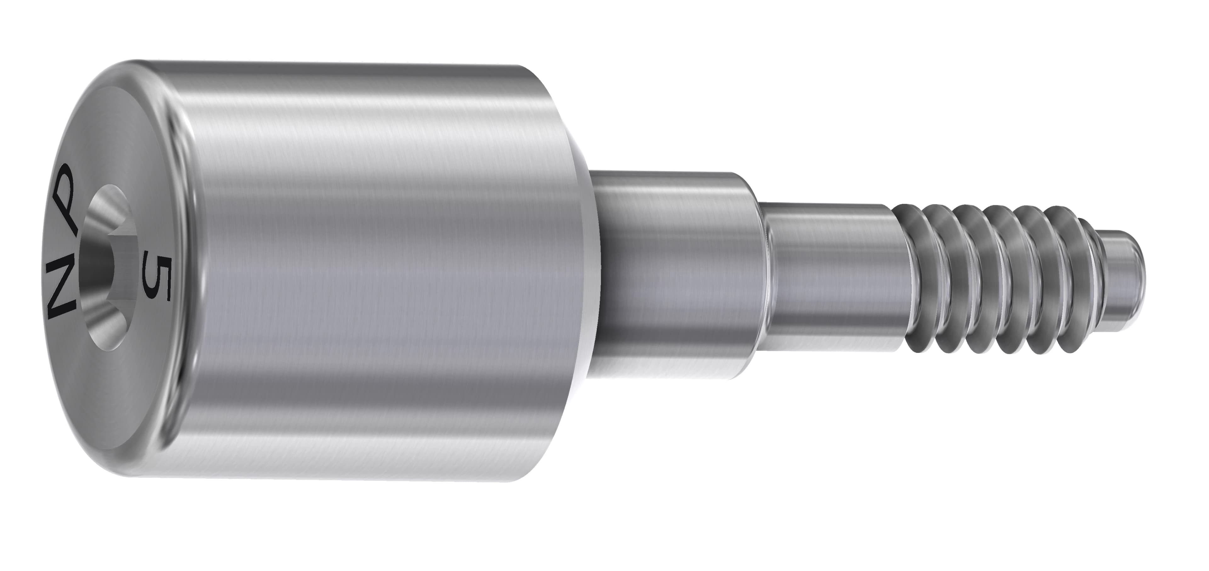 DESS Healing Abutment 3.4mm NP 5mm, Internal Hex, Biomet 3i Compatible, Each - Healing Abt 3i 3.4 NP 5mm - Image 1
