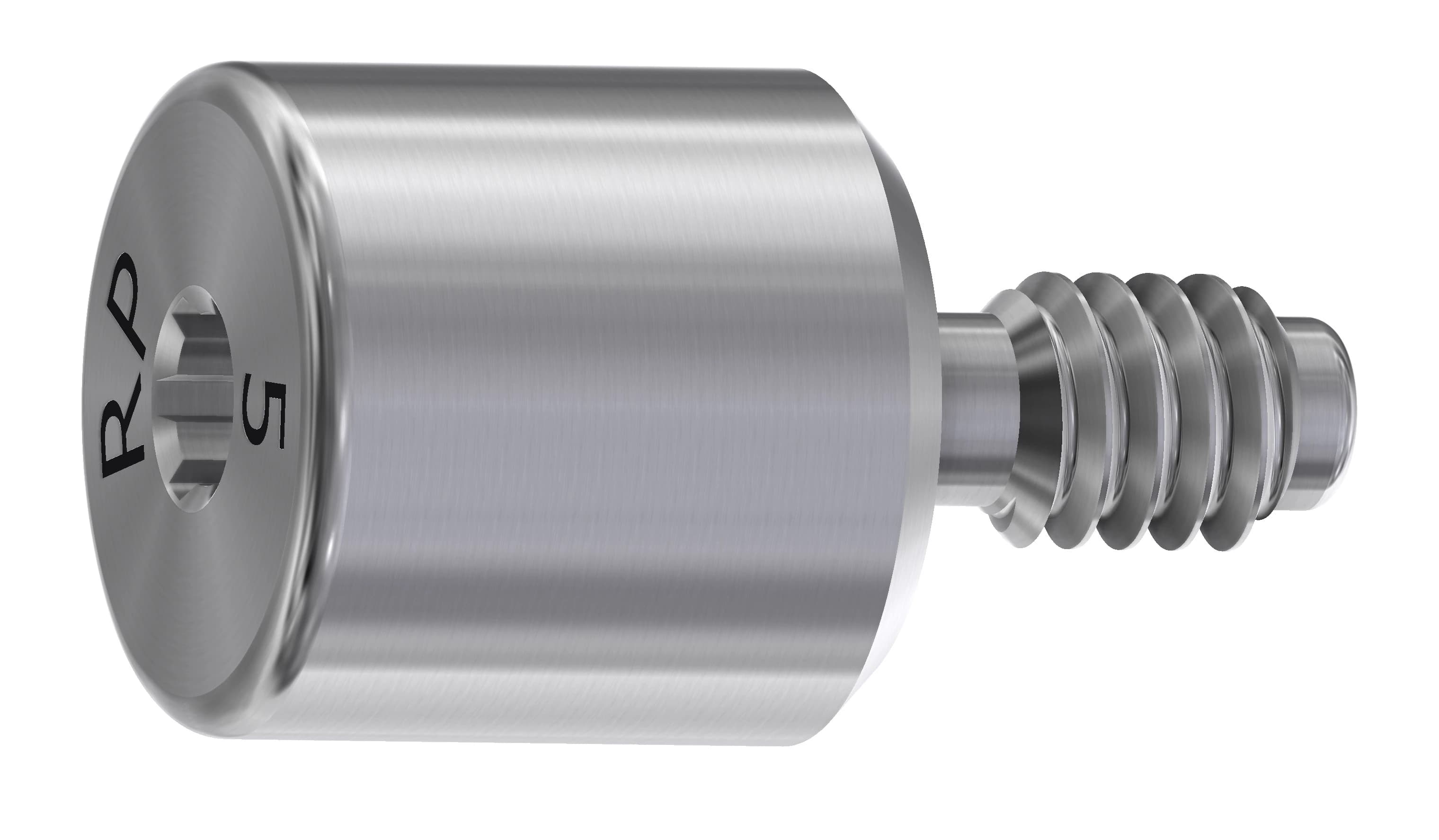 DESS Healing Abutment 5mm RP External Hex, 3i Osseotite Compatible, 4.1mm Platform, Each - Healing Abt 3iOss RP 5mm - Image 1