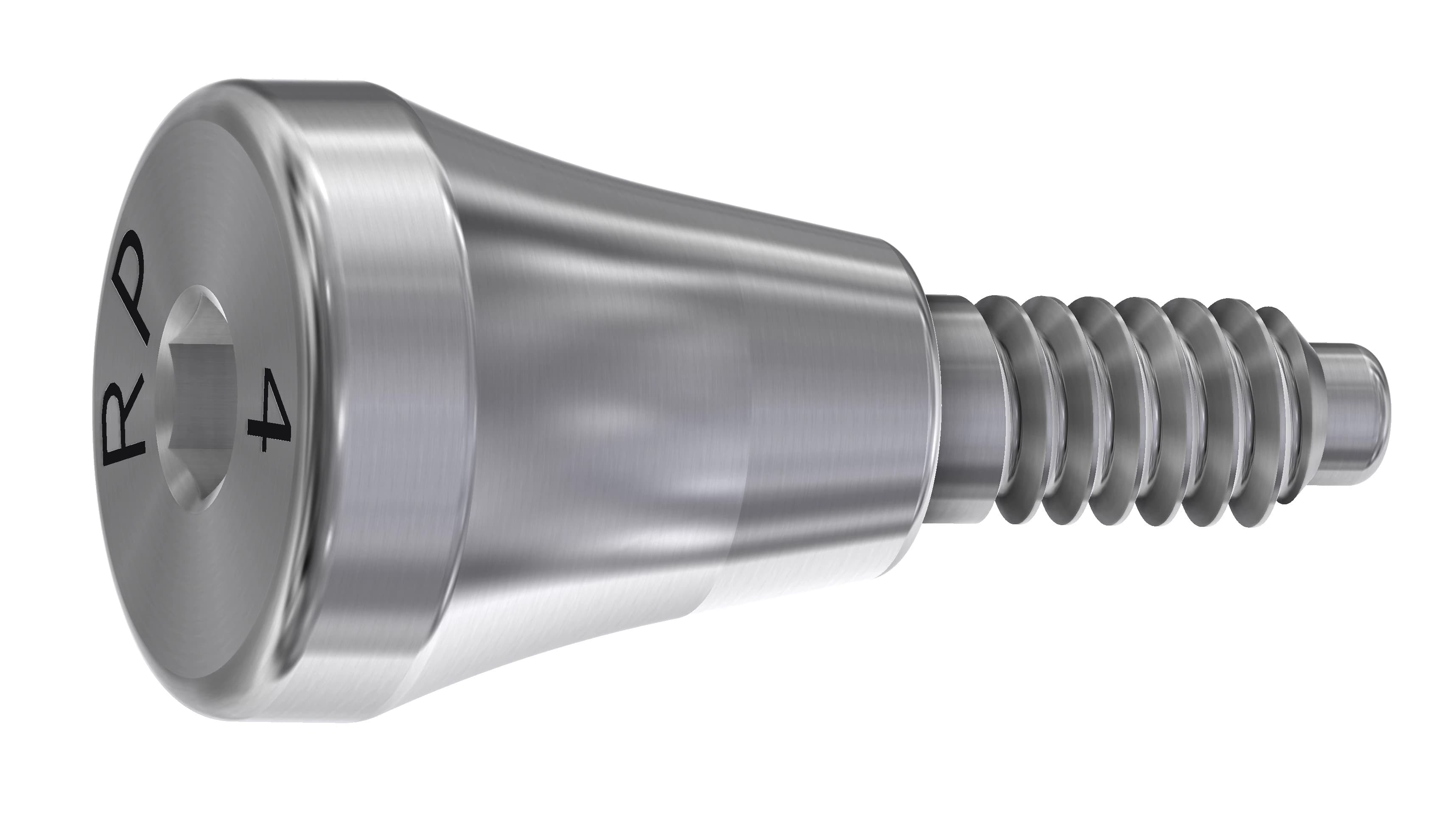 DESS Healing Abutment 4mm RP, Astra OsseoSpeed Compatible, Internal Hex Conic, 1 Each - Healing Abt AstraAqua 4mm - Image 1