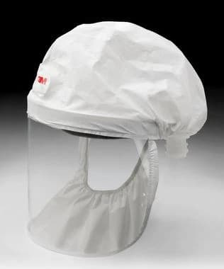 3M Versaflo Economy Headcover, Medium/Large, White, 20/Case, S-103L-20 - Headcover Economy Versaflo Wht - Image 1