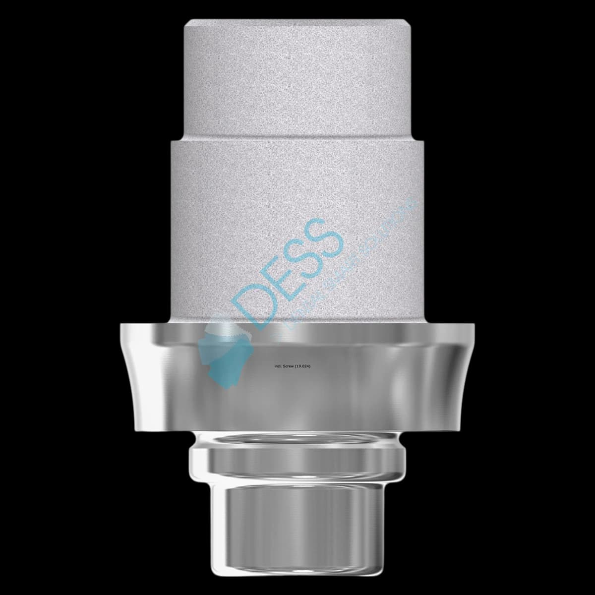 DESS TiBase Non-Engaging Titanium Base for Xive, 4.5mm Platform, 1.5mm Gingival Height, Internal Hex, Each - TiBase NEng Xive 4.5 1.5mm - Image 1