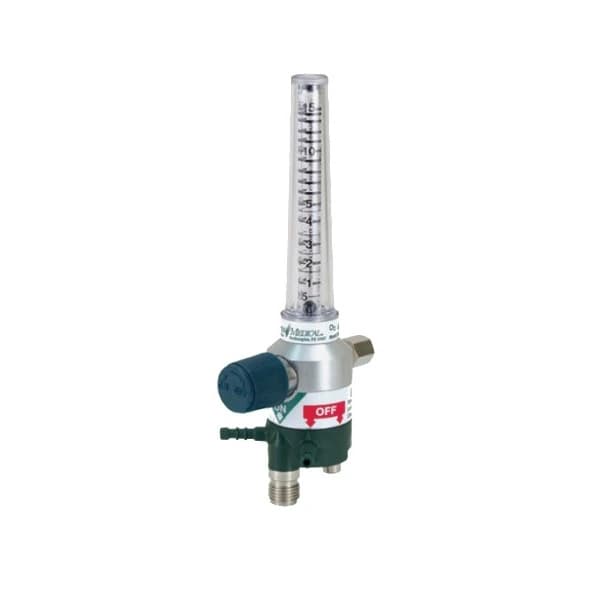 Precision Medical Oxygen Flowmeter with DISS Male Inlet - Flowmeter Oxygen w/ DISS Male - Image 1