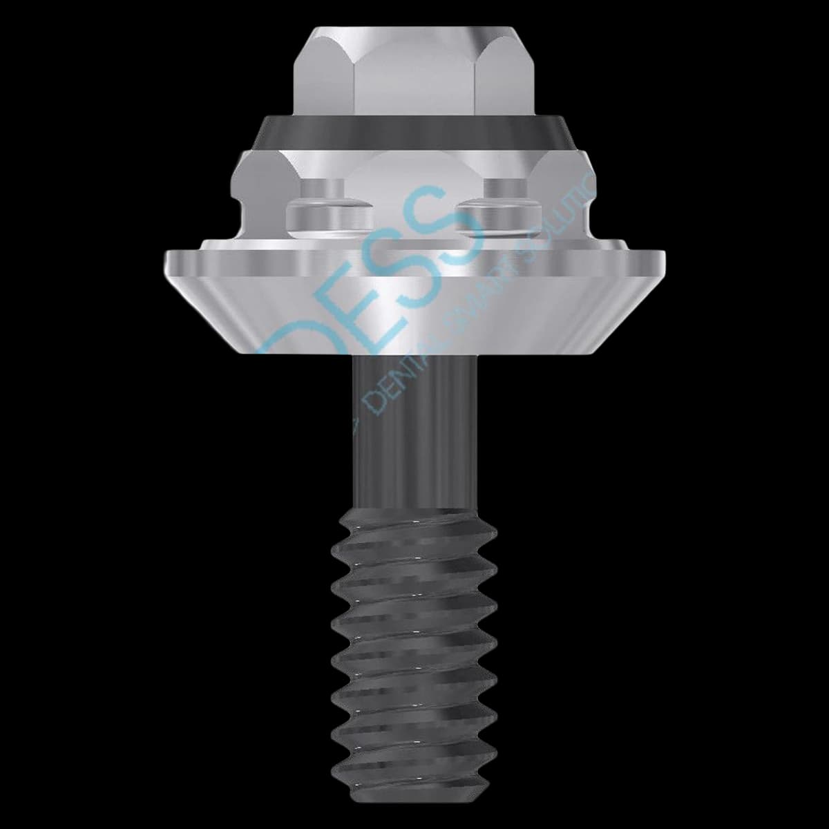 DESS Multiunit Abutment, NP 1mm, External Hex, Universal, DLC, 1 Each - MUA NBBrnk 3.3 NP 1mm - Image 1