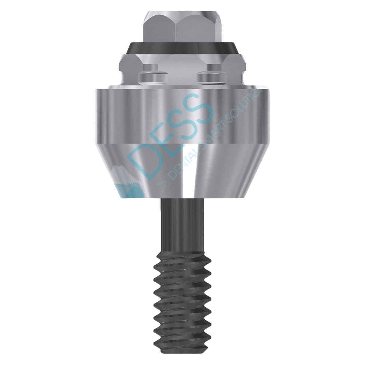 DESS Multiunit Abutment NP 3mm External Hex Universal DLC, Straight, 3.5mm, for Nobel Branemark, Each - MUA NBBrnk 3.3 NP 3mm - Image 1