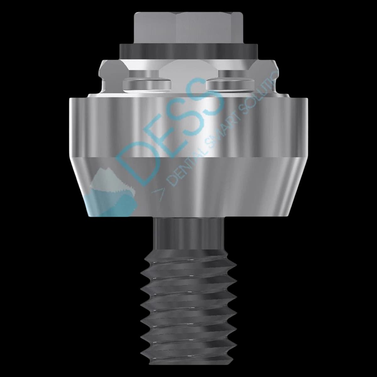 DESS Multiunit Abutment WP 3mm External Hex Universal DLC, Straight, 5.0 Platform, Nobel Branemark Compatible, 1 Each - MUA NBBrnk 5.0 WP 3mm - Image 1