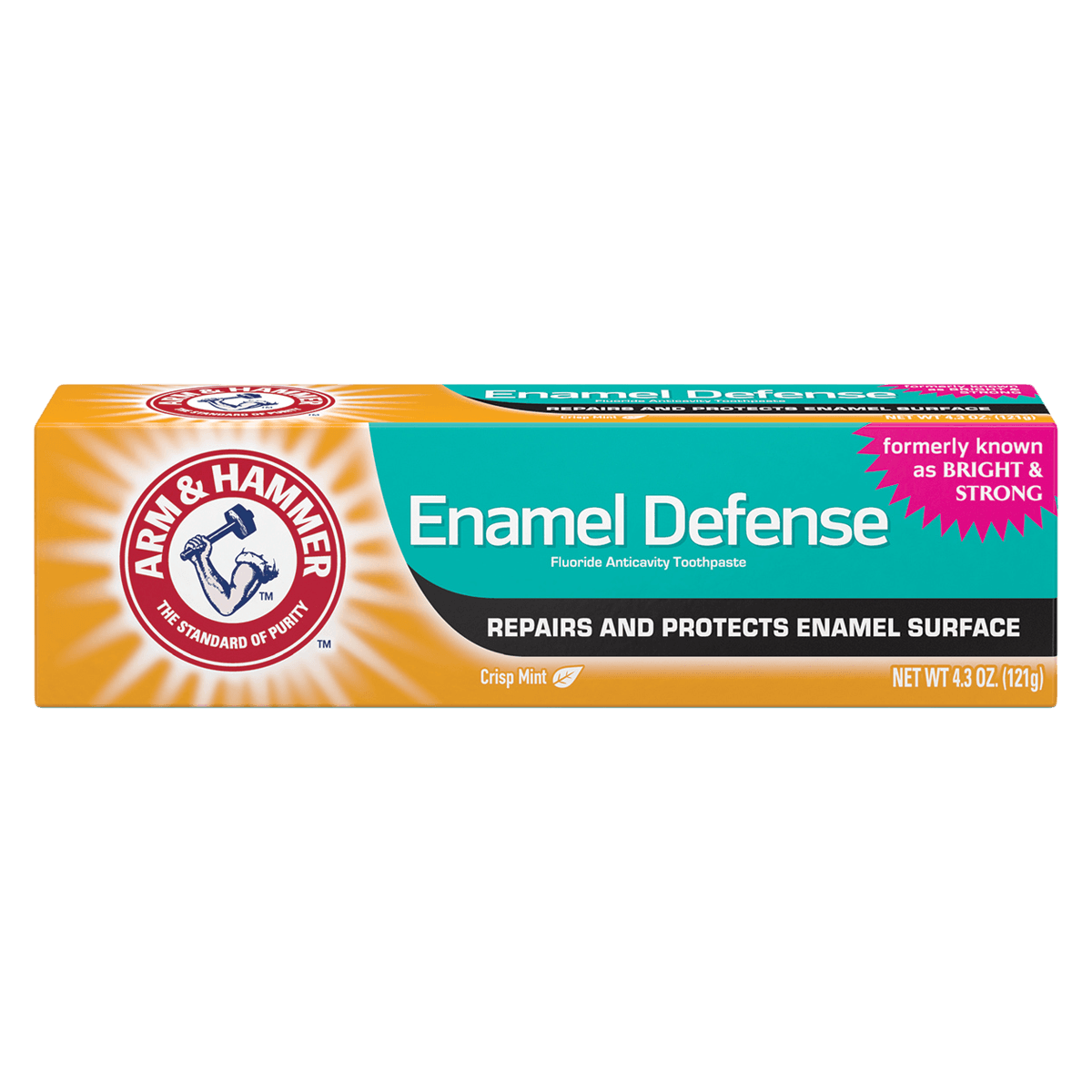 Arm & Hammer Enamel Defense Whitening Toothpaste, 2-5 Years, Crisp Mint, 4.3 oz, 12/Case thumbnail 2