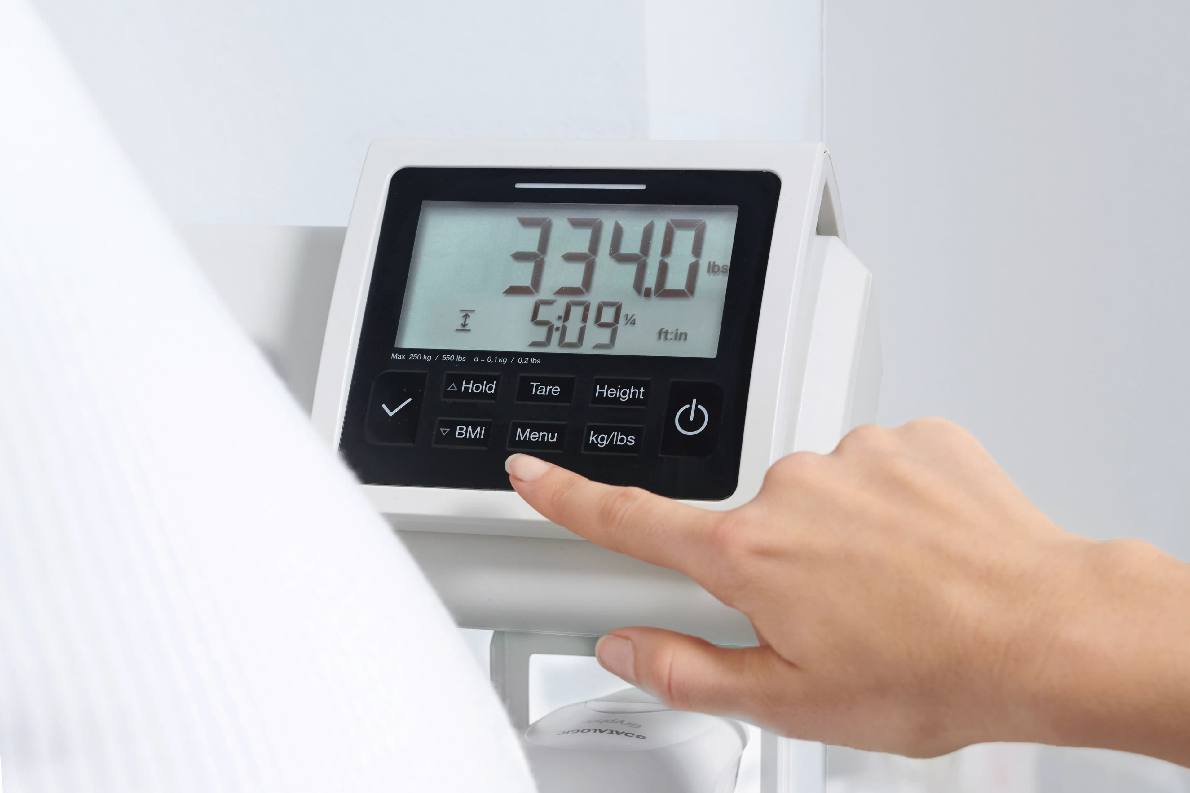 Seca Column Scale, Adult/Pediatric, 550 lb/250 kg Capacity, EMR Validated, Digital, Eye-Level WiFi, Each thumbnail 4
