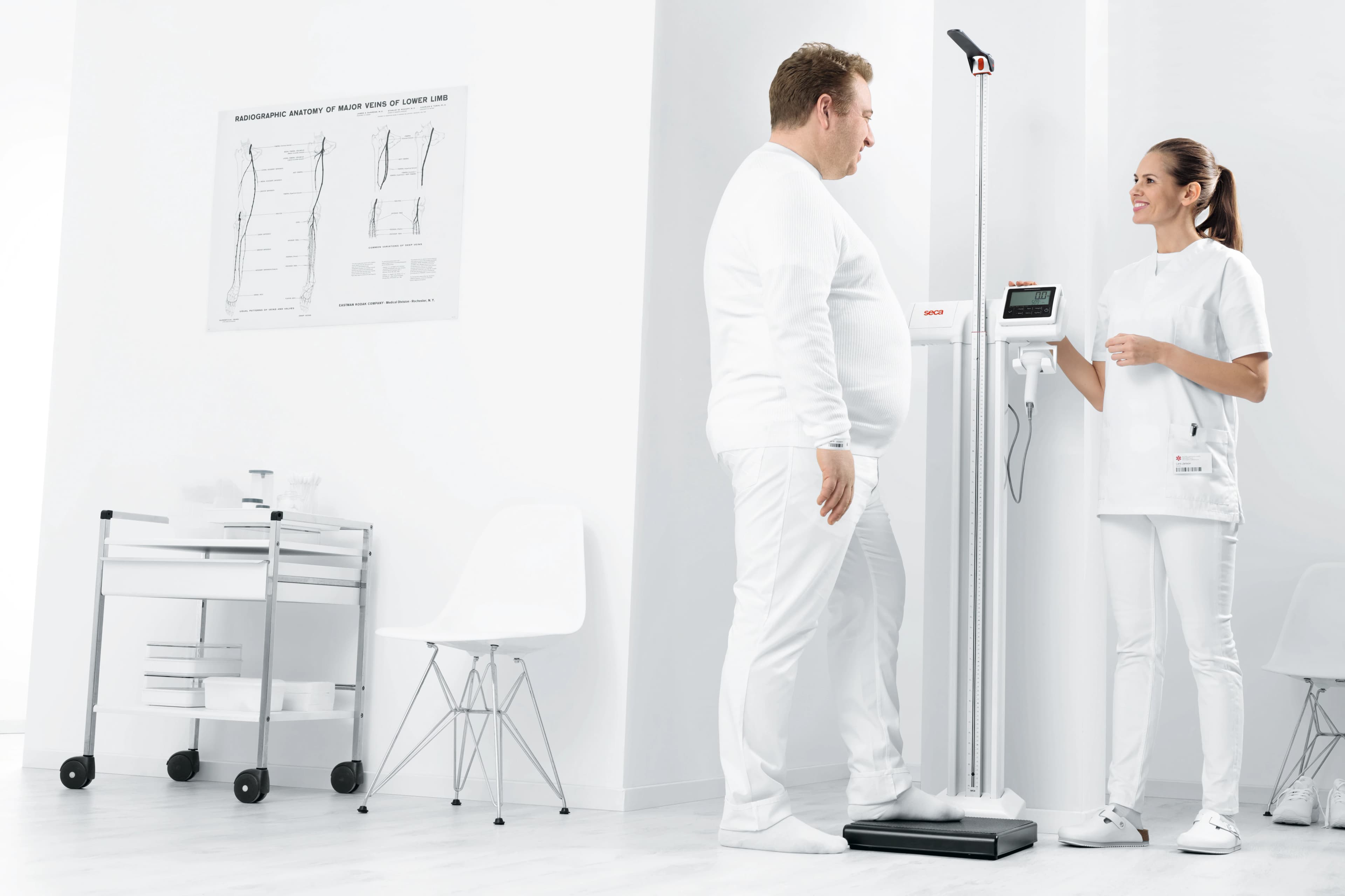 Seca Column Scale, Adult/Pediatric, 550 lb/250 kg Capacity, EMR Validated, Digital, Eye-Level WiFi, Each thumbnail 5