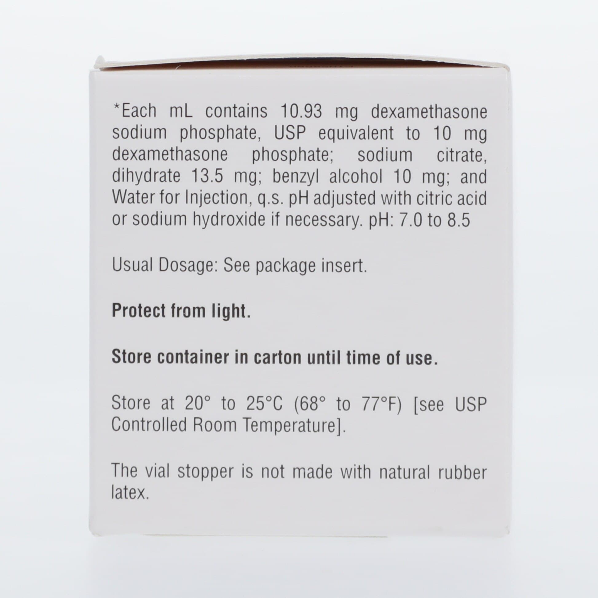 Dexamethasone Sodium Phosphate Injection 10mg/mL, MDV, 10mL Vial, 10/Package thumbnail 3