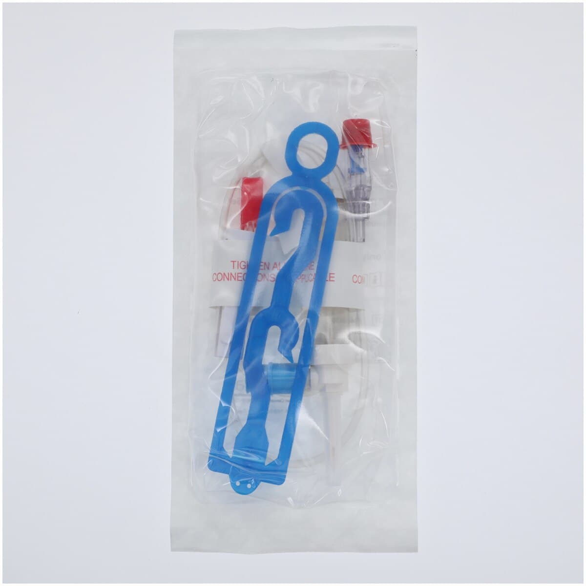 ICU Medical ChemoLock Administration Set, 20 Drops/mL, Priming Volume 3.3 mL, Integrated Red with Hanger, 50/Case thumbnail 3
