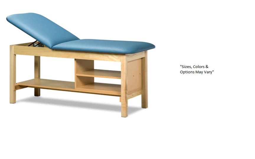 Clinton Industries Treatment Table, Natural/Royal Blue, 400 lb Capacity - Table Treatment Natural/RylBlu - Image 1
