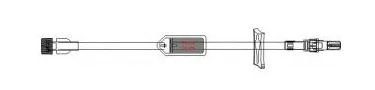 ICU Medical Extension Set, 8" with 1.2 Micron Filter, Rotating Luer with Clamp, 50/Case - Set Extension 8" 1.2 Micron Fl - Image 1