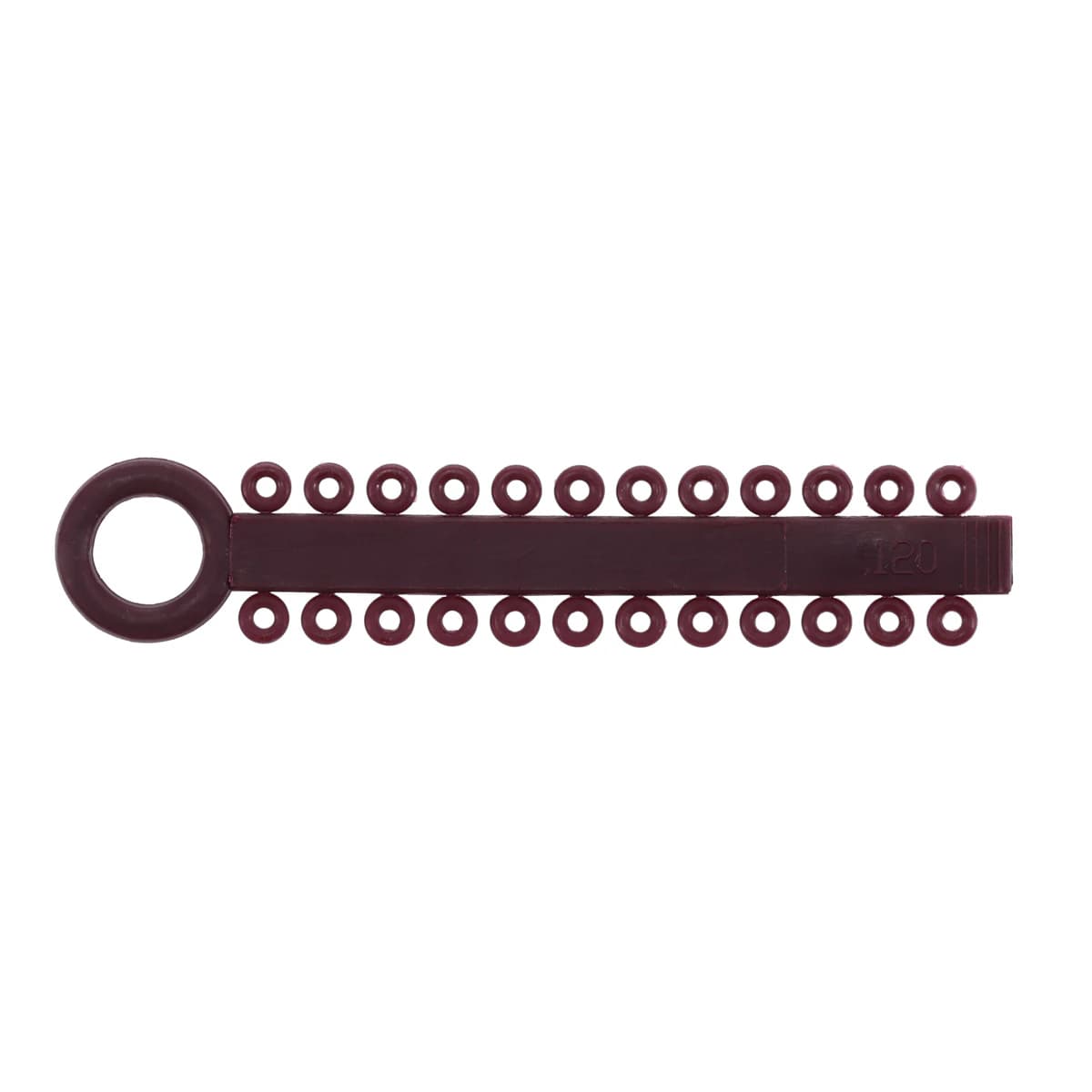 Ortho Technology Power Sticks Elastomeric Ligature Ties, 0.120", Latex-Free, Maroon, 42 Sticks of 24 Ties (1008 Ties/Pkg), 404-009S - Power Sticks .120" - Image 1