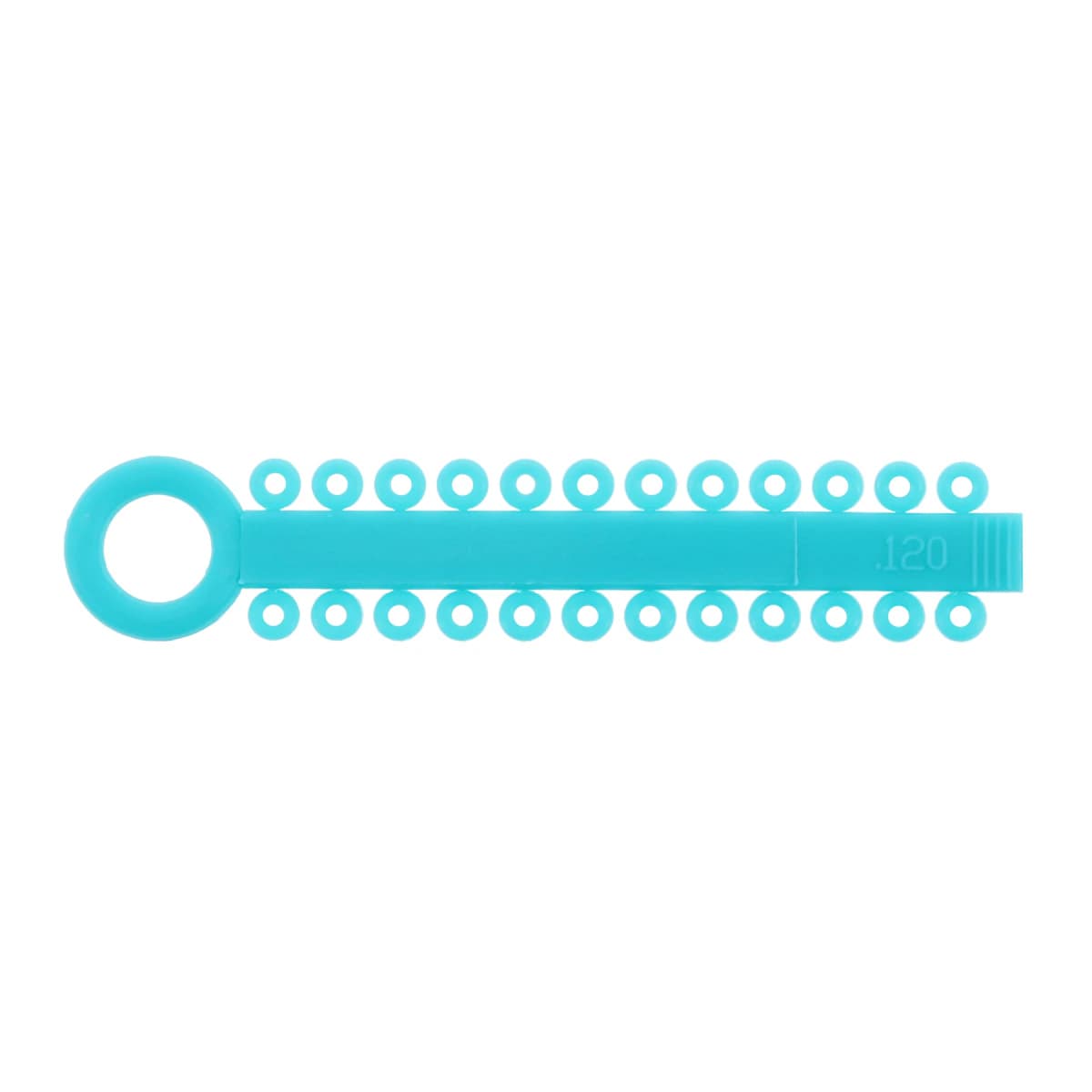 Ortho Technology Power Sticks Ligature Ties Elastomeric, 0.120", Latex-Free, Teal, 42 Sticks of 24 Ties - Power Sticks .120" - Image 1