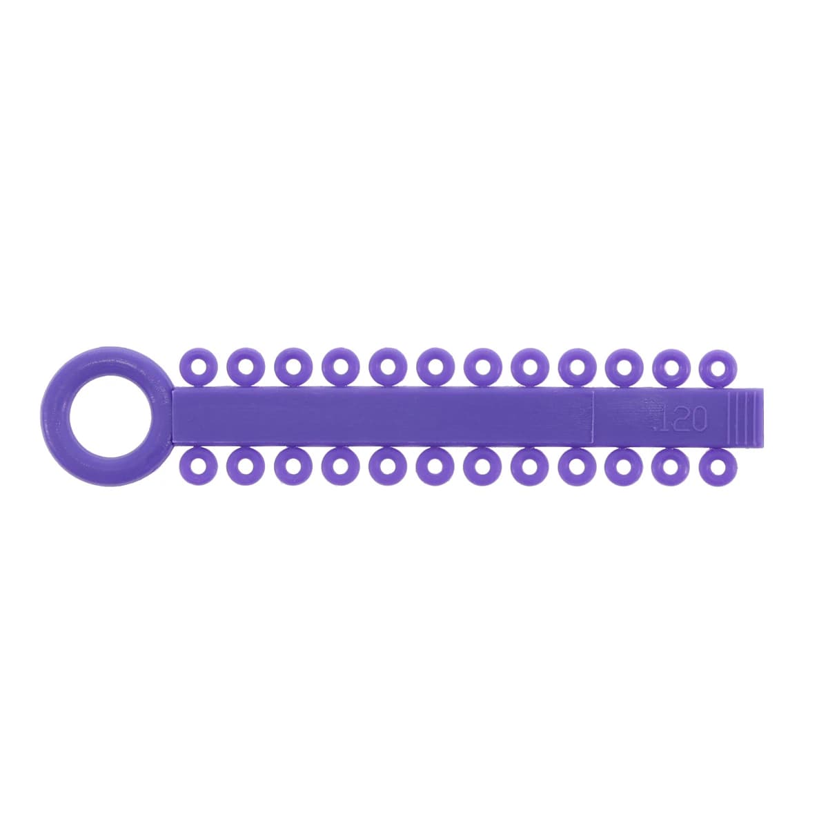 Ortho Technology Power Sticks Ligature Ties, Elastomeric, 0.120", Latex-Free, Violet, 42 Sticks of 24 Ties - Power Sticks .120" - Image 1