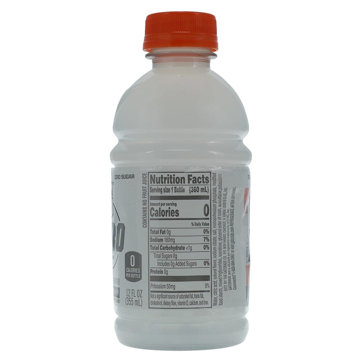 Gatorade G Zero Sports Drink, Glacier Cherry, 12 oz Bottle, 24/Case thumbnail 2