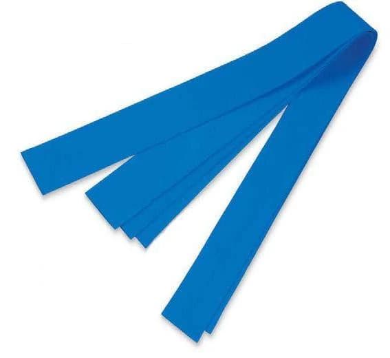 Tetra Medical Phlebotomy Tourniquet, Synthetic Rubber, 1" x 18", Blue, Latex-Free, Disposable, Non-Sterile, 250/Box - Tourniquets LF Blue - Image 1