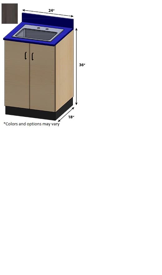 Athletic Edge Base Cabinet with 2 Doors and Sink - Base Cabinet 2 Doors and Sink - Image 1