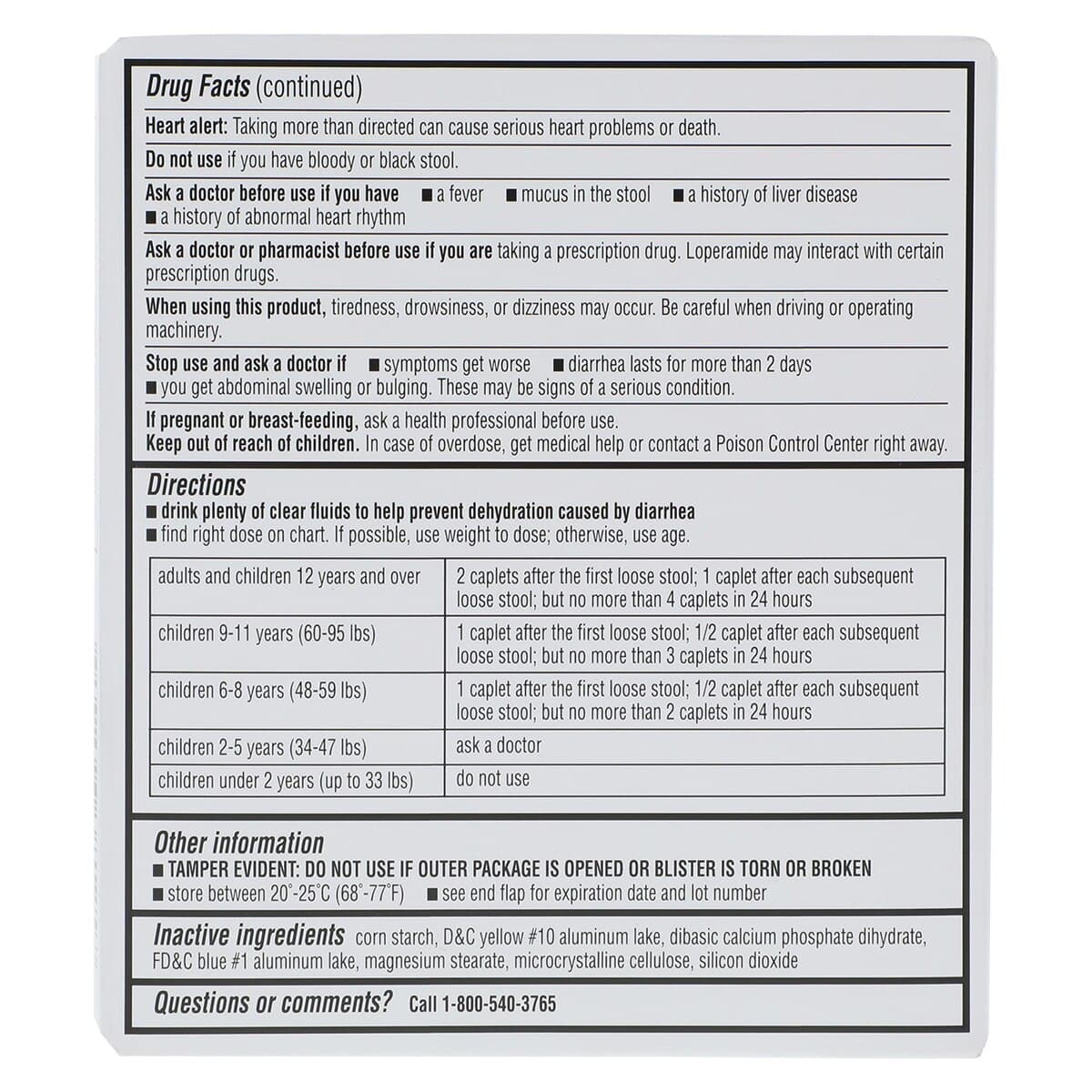 Geri-Care Loperamide HCl Caplets, 2mg, 24/Box thumbnail 2