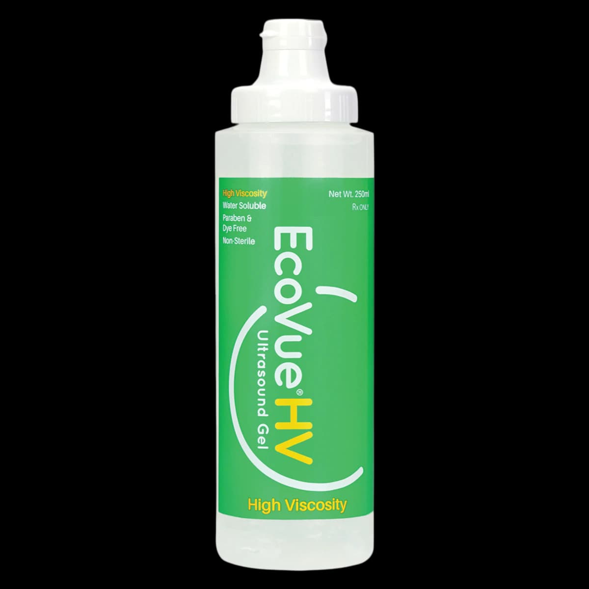 EcoVueHV Ultrasound Gel, High Viscosity, 250ml Bottle thumbnail 2