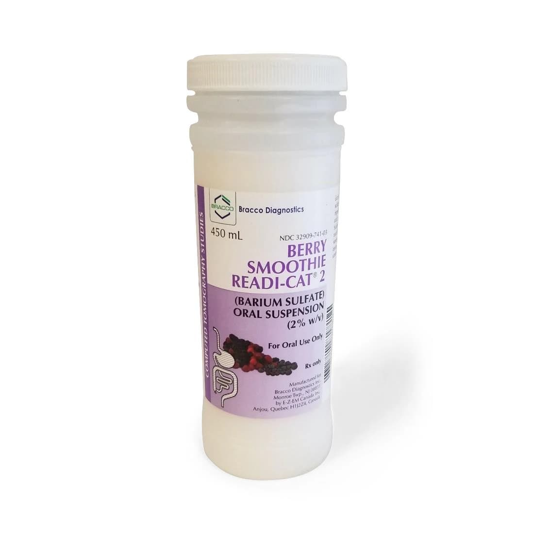 Readi-Cat 2 Smoothie Oral Suspension 2% Berry, 450 mL Bottle, 12/Package - Readi-Cat 2 Berry Smoothie - Image 1