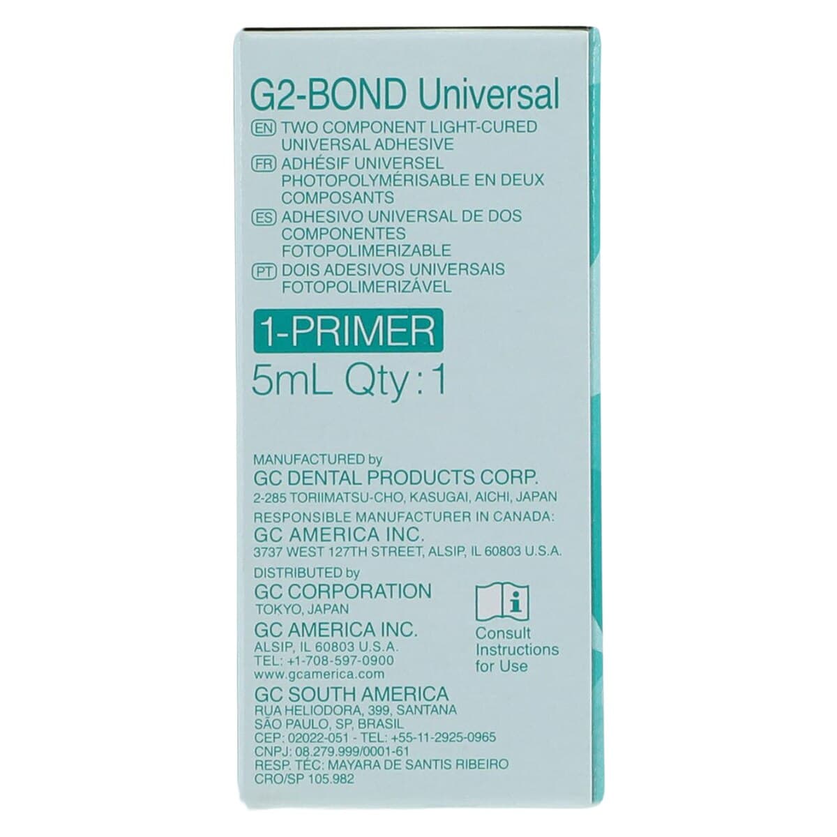 G2-BOND Universal 1-Primer Refill, 5 mL Bottle, 1/Pk, 013651 thumbnail 5