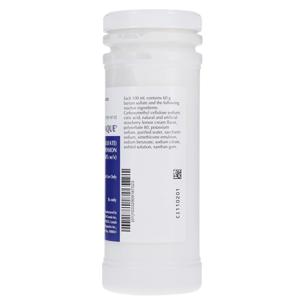 E-Z-Paque Oral Suspension 60% Strawberry Flavor, 355 mL Bottle, 12/Package thumbnail 3
