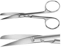 BR Surgical OR Scissors, Curved, Sharp/Blunt, 6" Reusable - Scissors OR Crv Shrp/Blnt - Image 1