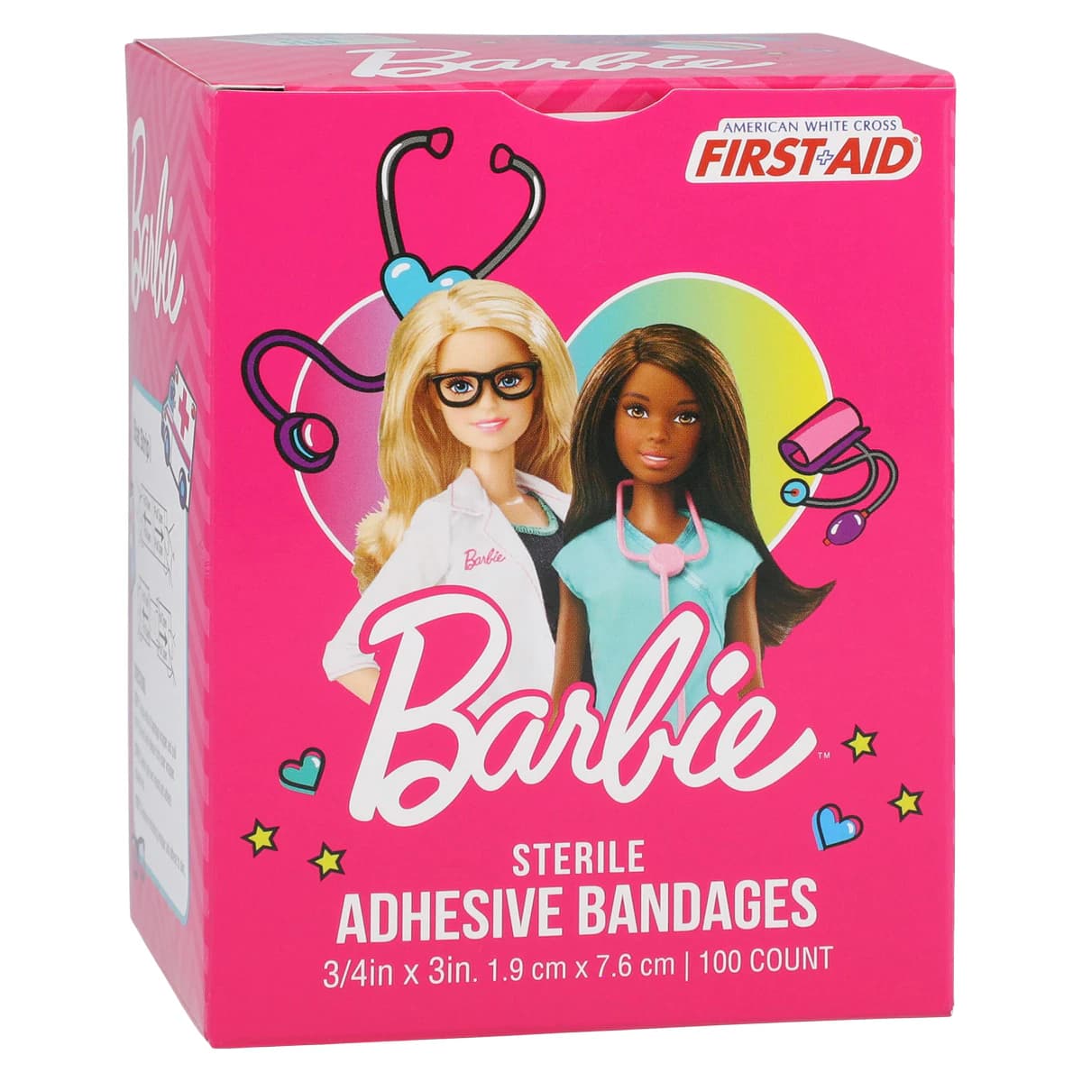 Dukal Barbie Adhesive Bandages, Plastic, Sterile, 3/4" x 3", 100/Box thumbnail 8