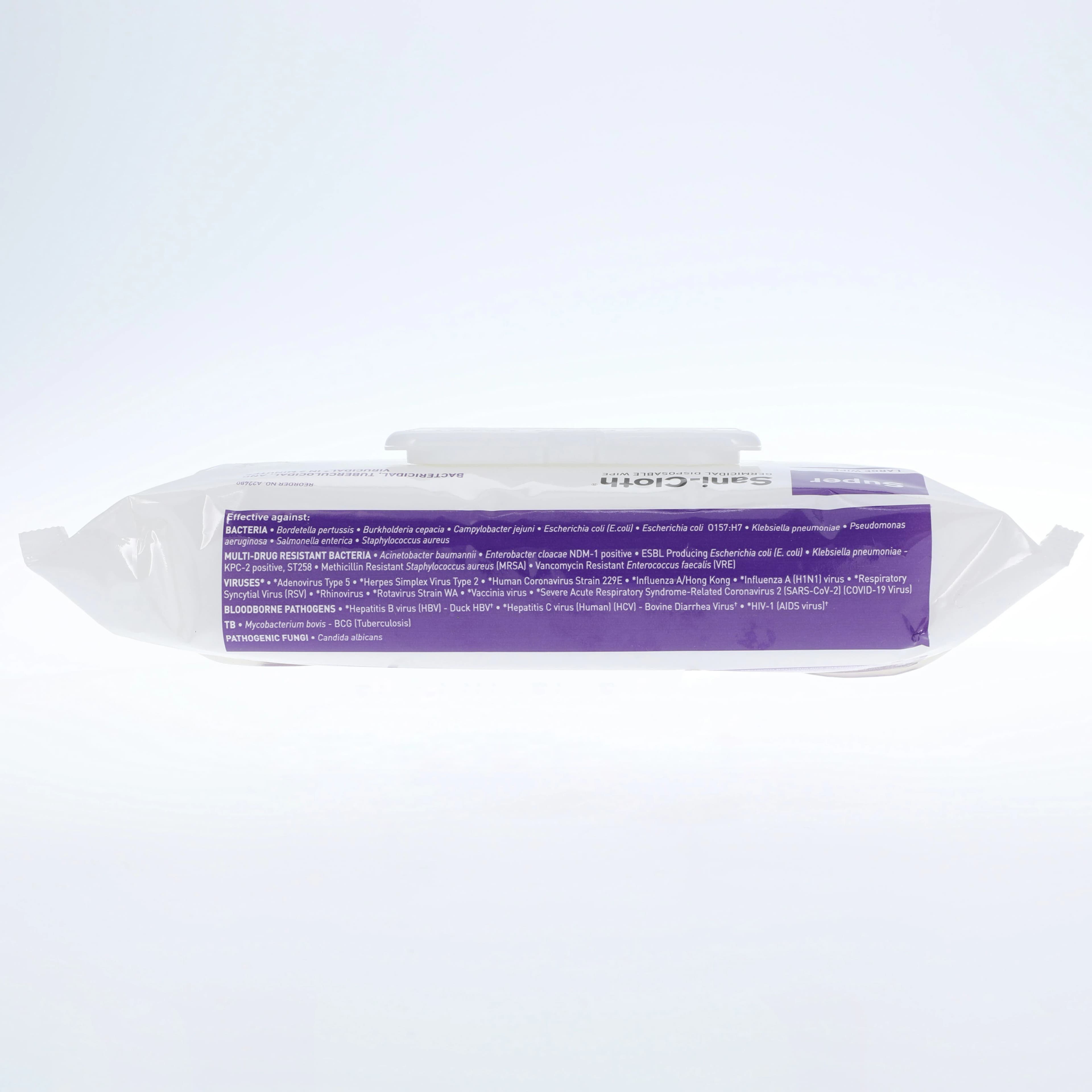 Super Sani-Cloth Germicidal Disposable Wipes, 80 Count Soft Pack, A22480 thumbnail 4