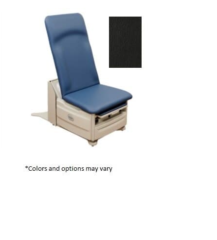 Brewer Flex Access Exam Table, Black Satin, 700 lb Capacity, with Premium Stirrups thumbnail 2