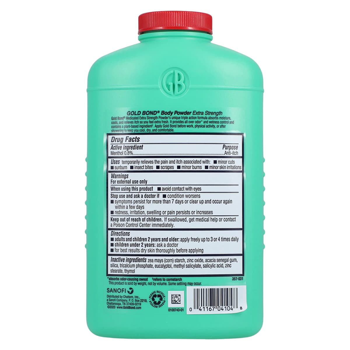 Gold Bond Medicated Extra Strength Powder, 10 oz Bottle thumbnail 2