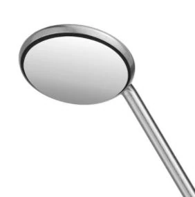 Hu-Friedy Cone Socket Mouth Mirror, Front Surface, Double-Sided, #5, Rhodium-Coated, 6/Pk, MIR5DS/6 - Cone Socket Mouth Mirror, FS, Double-Sided, # 5 Rhodium-Coated, 6/Pk, MIR5DS/6 - Image 1
