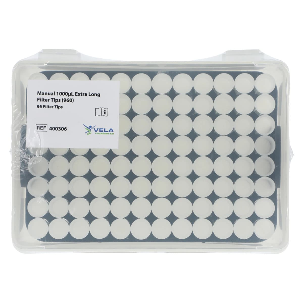 Vela Diagnostics Manual Pipette Tips, 1000 µL, Filtered, 960/Box thumbnail 2