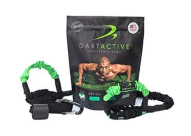 DartActive Resistance Band with Door Anchor, Light, Lime Green/Black, 7-66 lb Resistance - Band Resistance DoorAnchorLGHT - Image 1