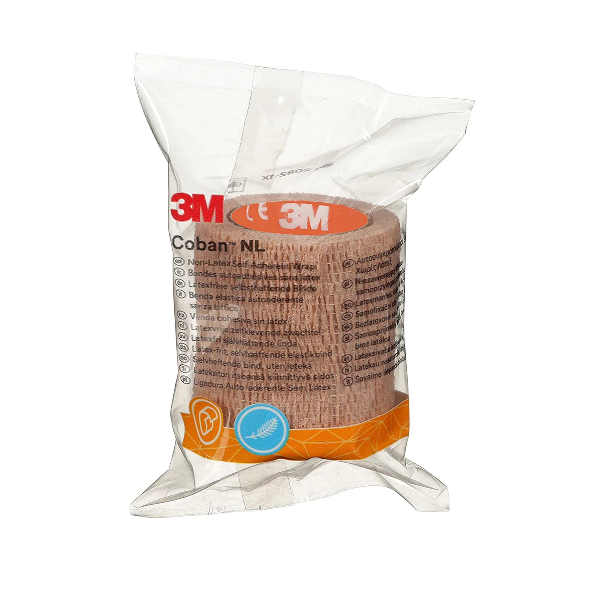 3M Coban LF Self-Adherent Wrap, 2" x 1.6 yd, Tan, Non-Sterile, 36/Case - Wrap Coban LF NS Tan - Image 1