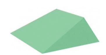 Techno-Aide Stealth Wedge Sponge, 21 Degree, Coated Light Green, 14.25 x 12.25 x 4.5 in - Sponge Wedge Stealth 21 Degree - Image 1