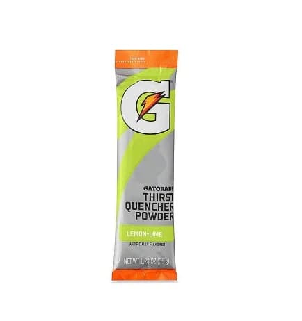 Gatorade Thirst Quencher Powder Sticks, Lemon Lime, 20 oz (Makes 8 x 20 oz Bottles), 80 Packets/Case - Gatorade Powder Sticks 20 oz - Image 1