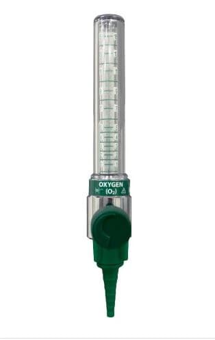 Amico Oxygen Flowmeter, Ohmeda Style, 0-15 LPM, with Swivel, Each - Flowmeter O2 Ohmeda USA Swivel - Image 1