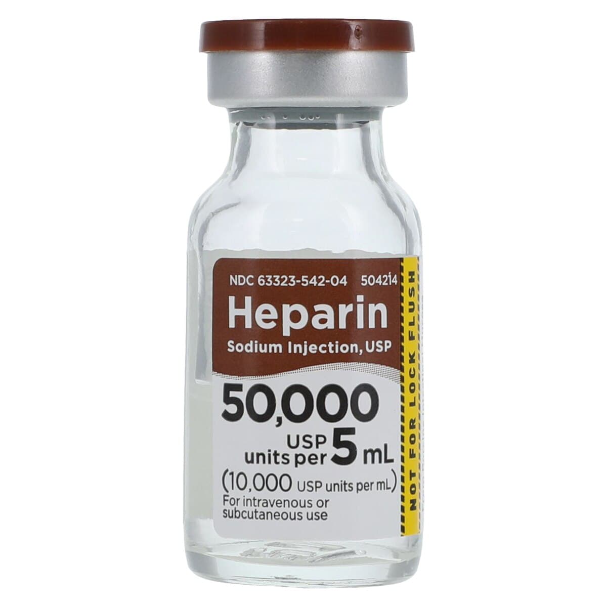 Heparin Sodium Injection, 10,000 USP Units/mL, Multiple-Dose Vial, 5 mL, 25/Package thumbnail 2